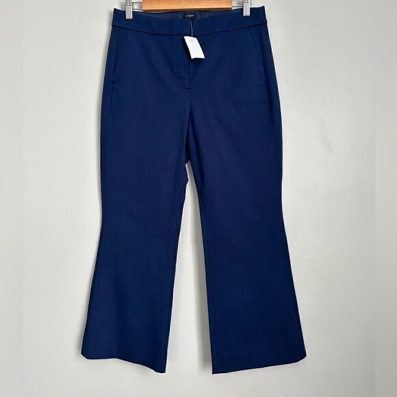 NWT J. Crew Factory Kelsey Cotton Flare Pant Trousers - Picture 3 of 11